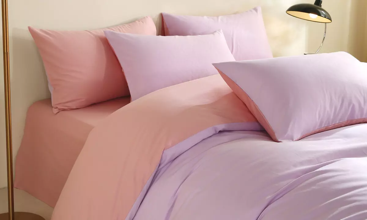 Reversible Pure Cotton Pillowcase Pair