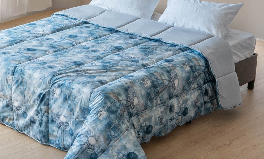 Image 33: Trapunta matrimoniale in velluto con stampa digitale