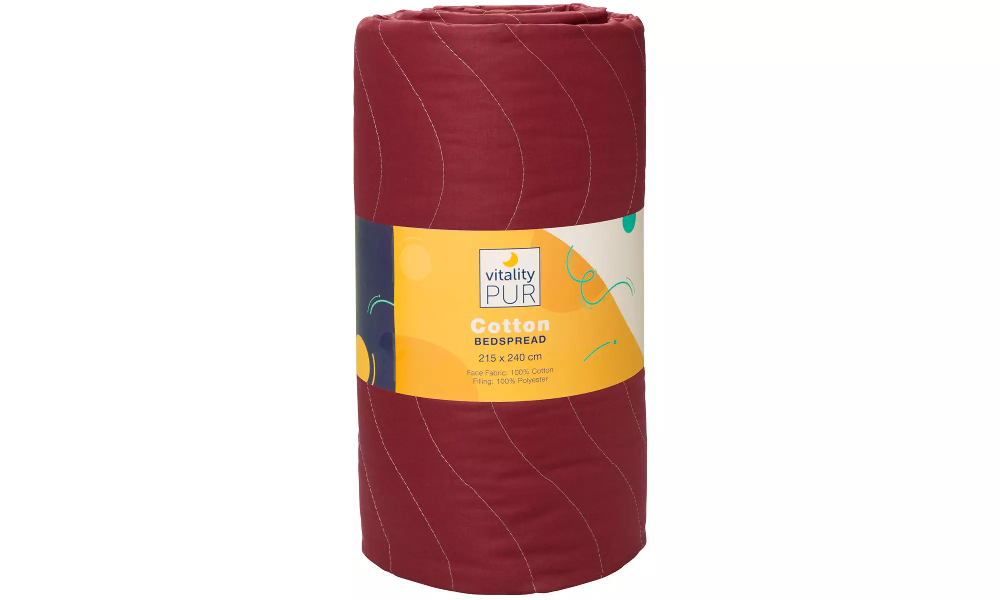 Tagesdecke mit Wellen-Steppung