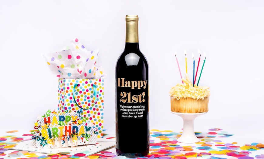 Image 2: Personalized Wedding Gifts & Favors - Custom Etched Wine