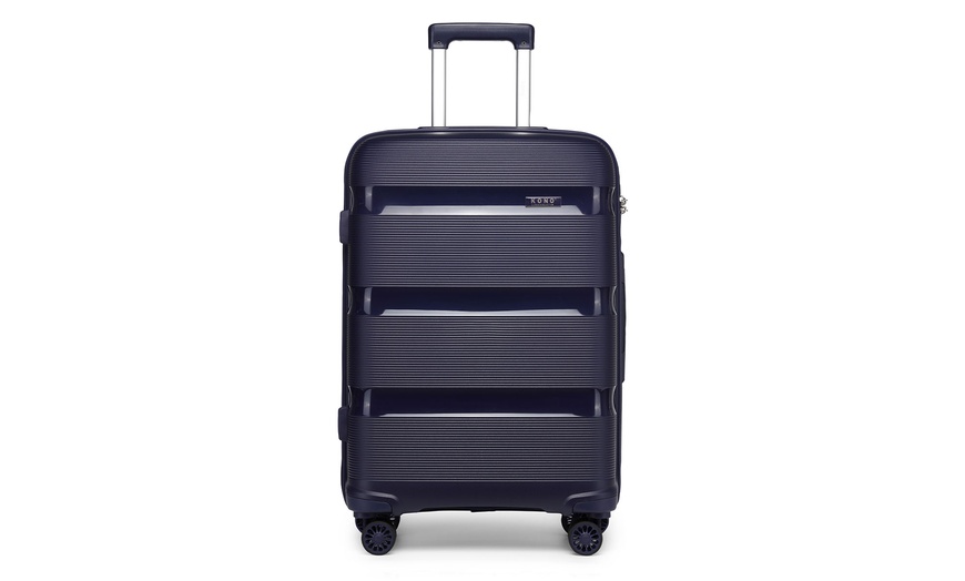 Image 21: Kono 24-Inch Colourful PP Hardshell Suitcase with TSA Lock