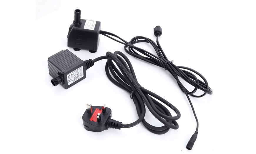 Image 9: Modern Design Glowing Sphere Fountain with Elevated Base in Two Styles