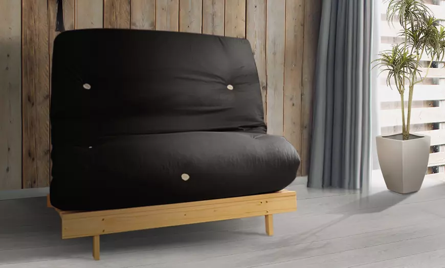 Image 36: Futon Frame and Mattress