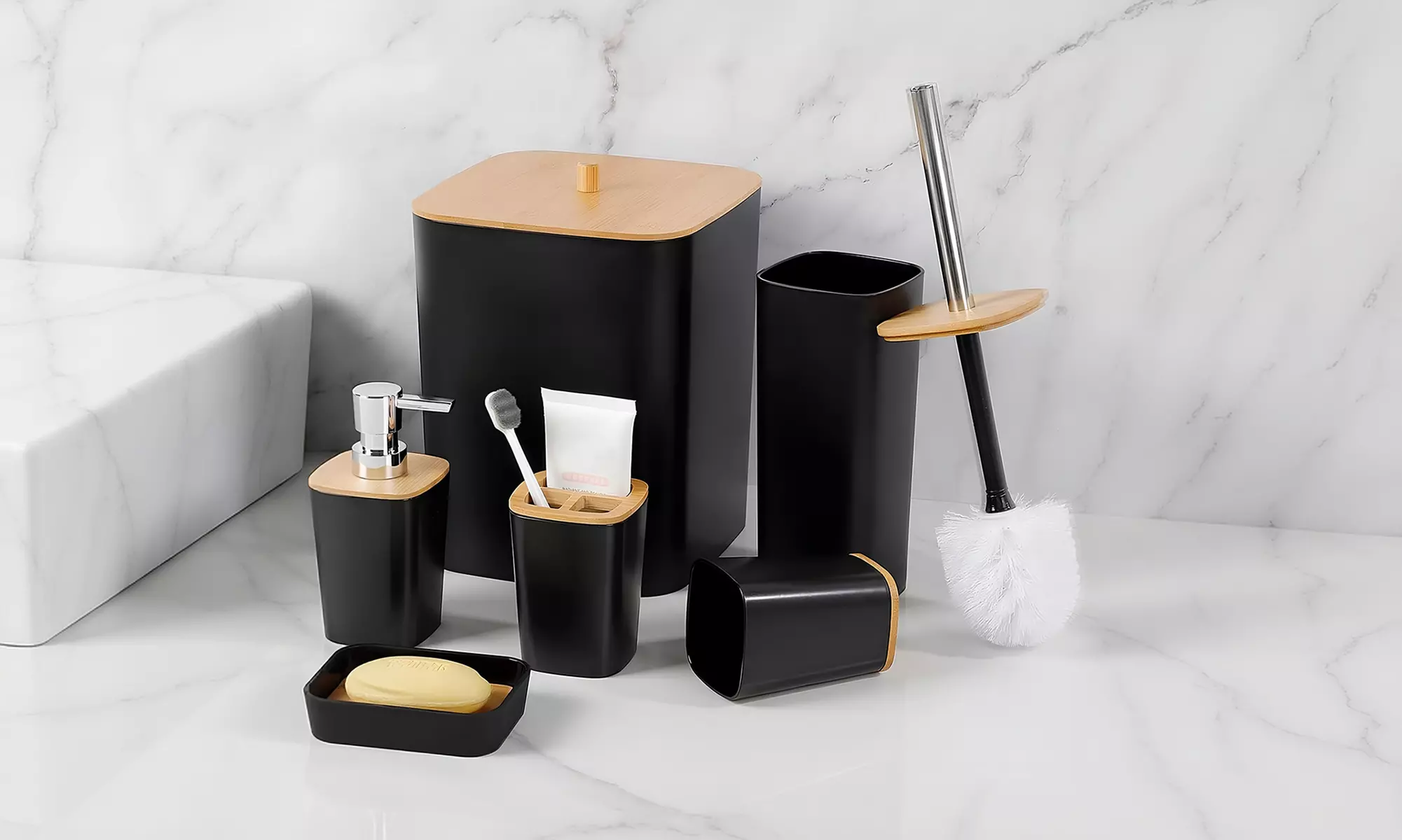 Set bagno da 6 pezzi