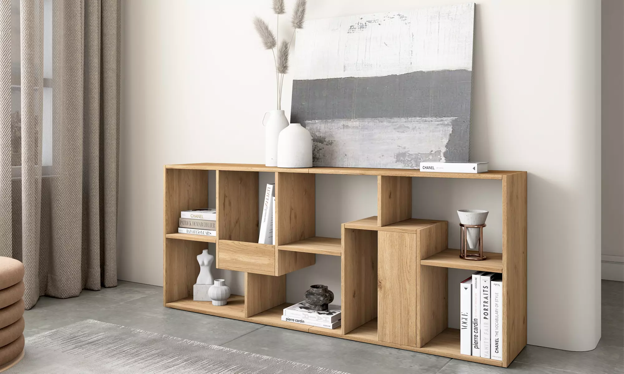 Estantería librería multiposición de diseño