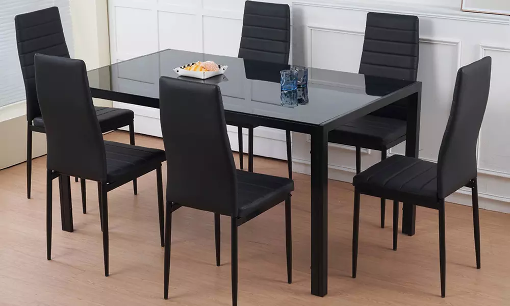 Set da cucina con tavolo da pranzo e 4 o 6 sedie