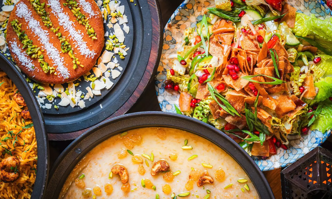 Elevated Ramadan Buffet with Drinks - Live Cooking and Skyline Views