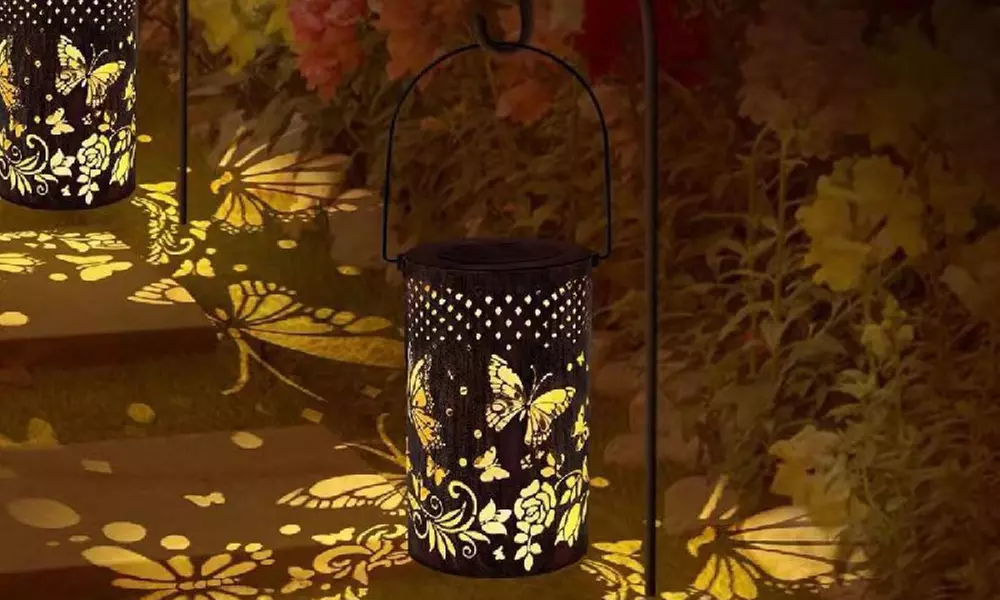 One or Two Solar-Powered Butterfly Lights