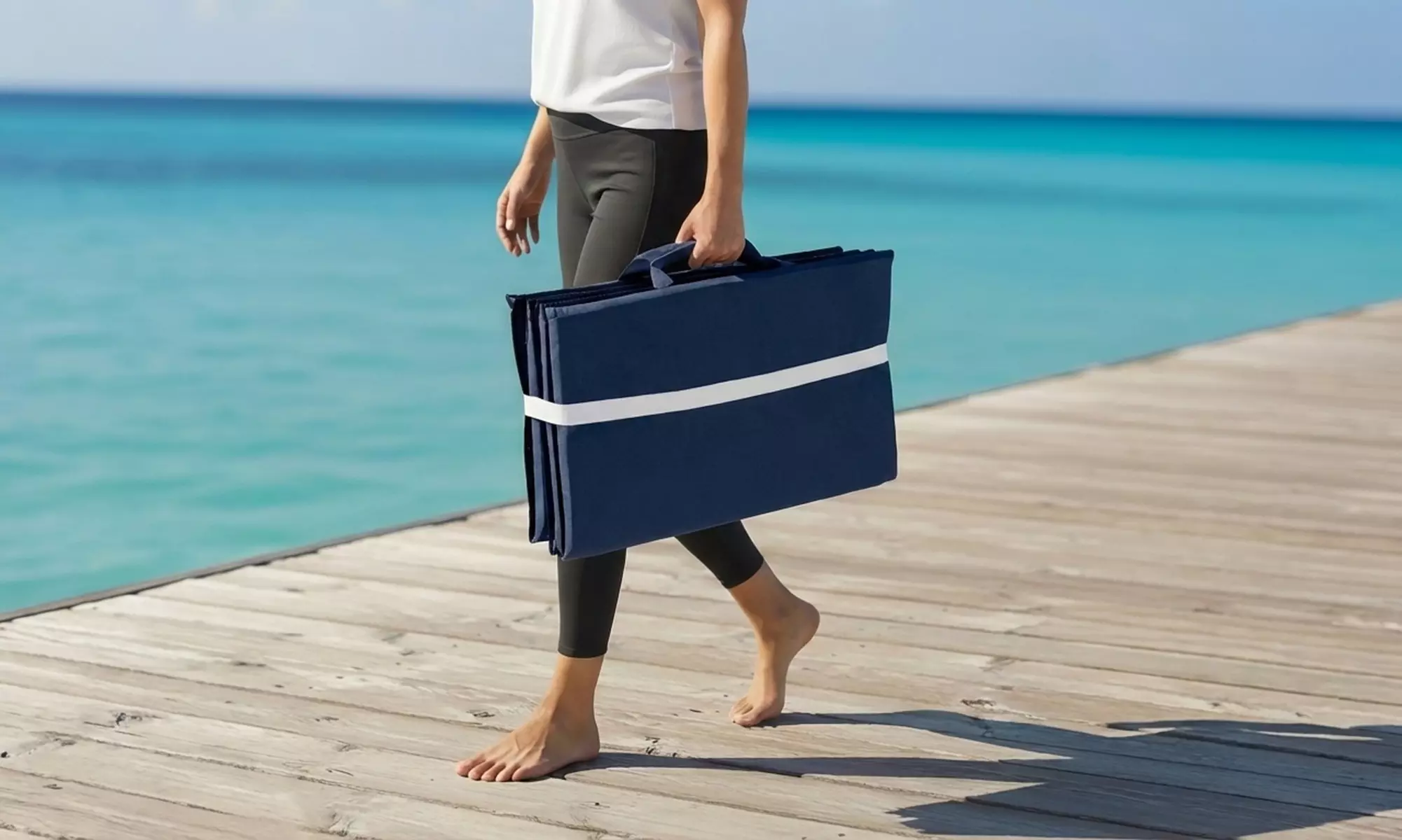 Tapis de plage pliable, imperméable et anti-sable