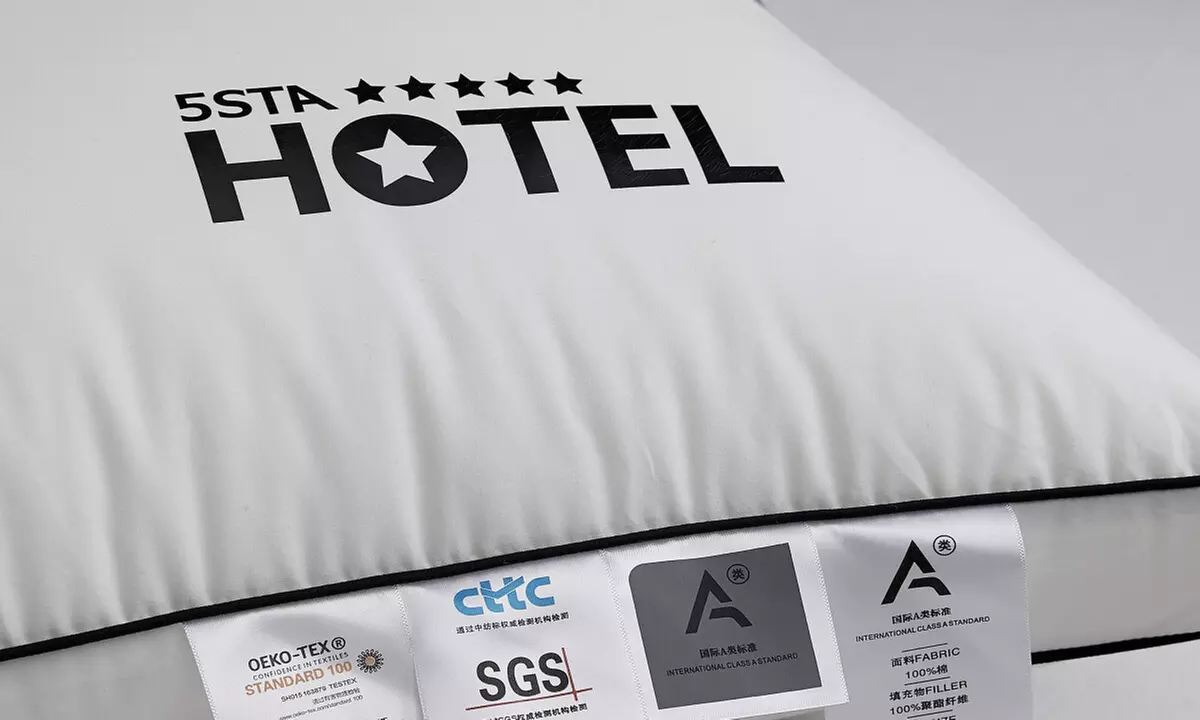100% Cotton Five Star Hotel Pillow 2 Pack Set