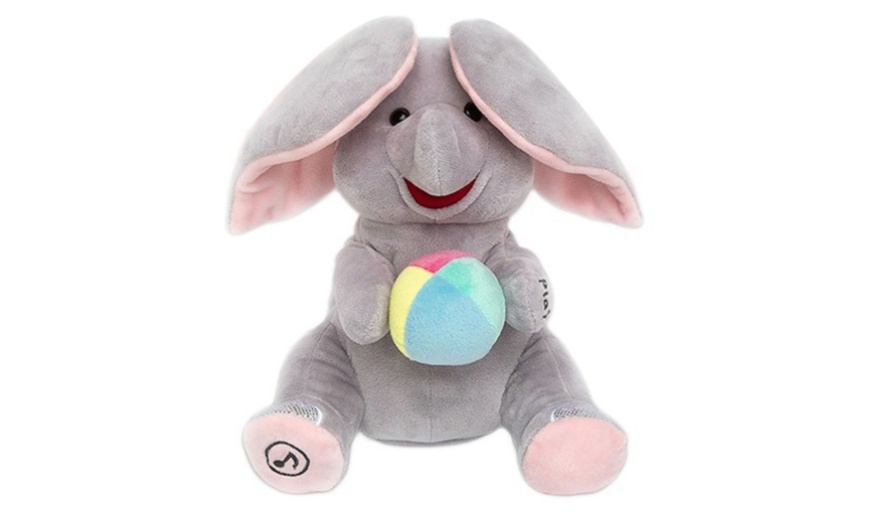 Image 4: Hide-and-Seek Plush Elephant Toy