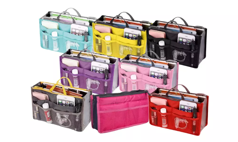 1 o 2 borse organizer da viaggio per cosmetici