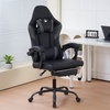 Image 8: Silla gaming ergonómica negra con función de masaje