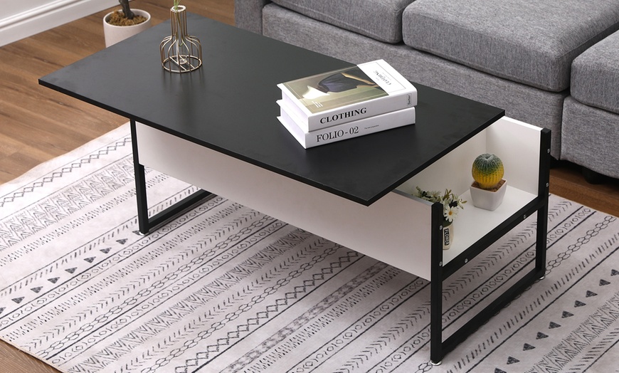 Image 9: Living Room Lift-Up Coffee Table