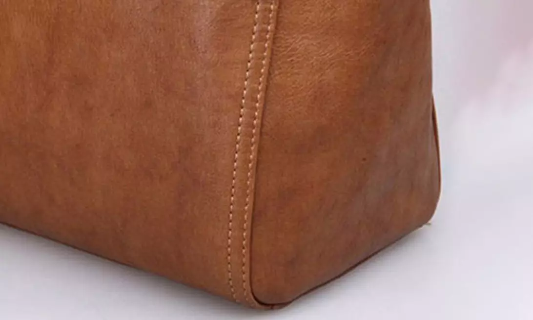 Sac à main marron en cuir italien - Second Medium