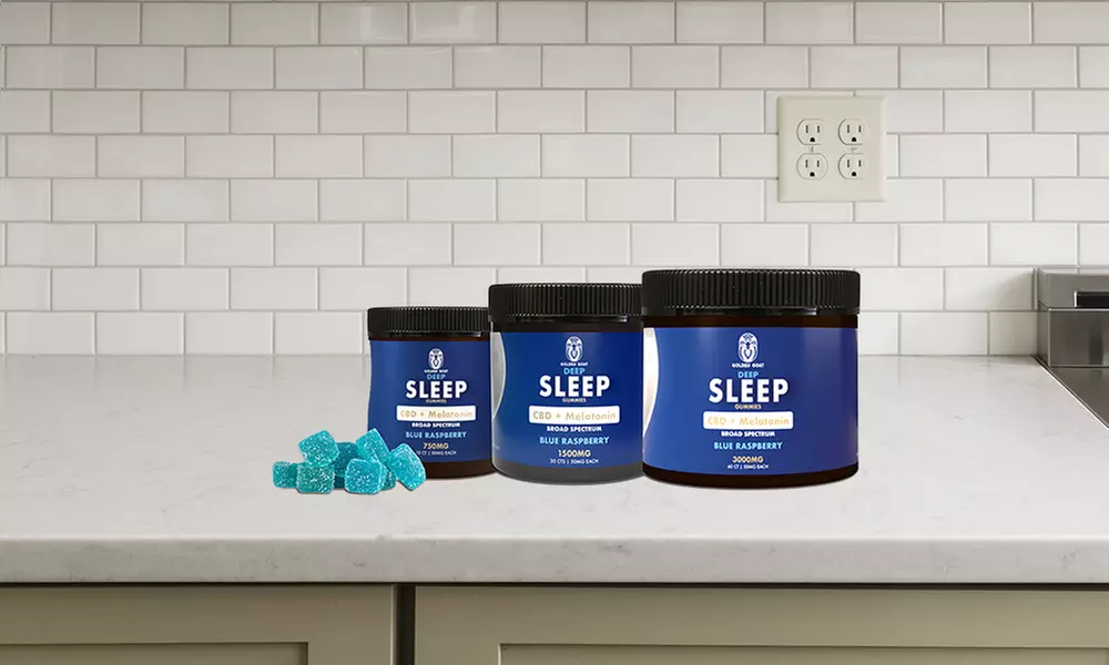 Deep Sleep CBD & Melatonin Infused Gummies (750MG - 3000MG) by Golden Goat
