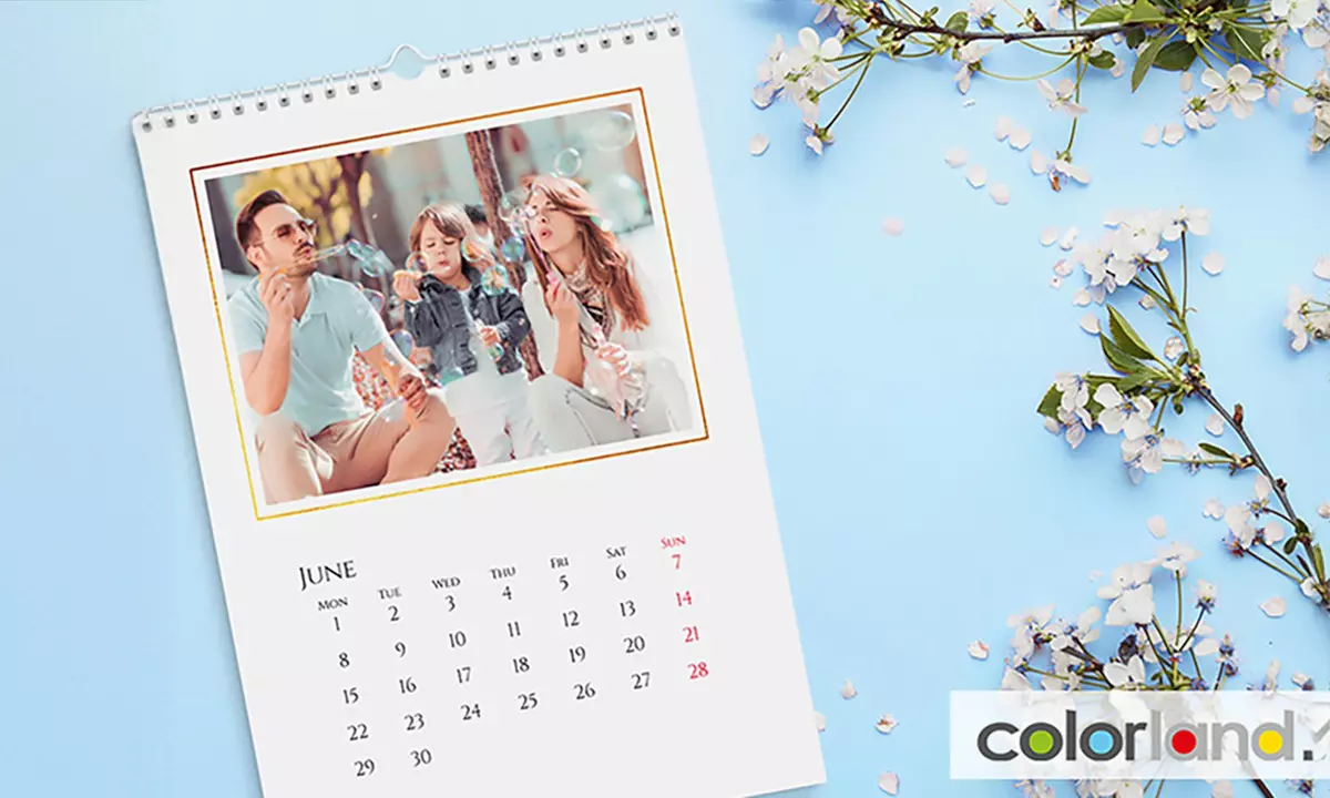Personalised Photo Calendar from Colorland IE