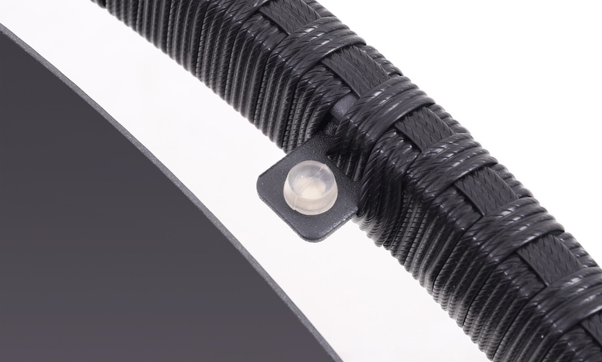 Image 14: Outdoor Garden Rattan Effect Tempered Glass Coffee Table with 6 Styles