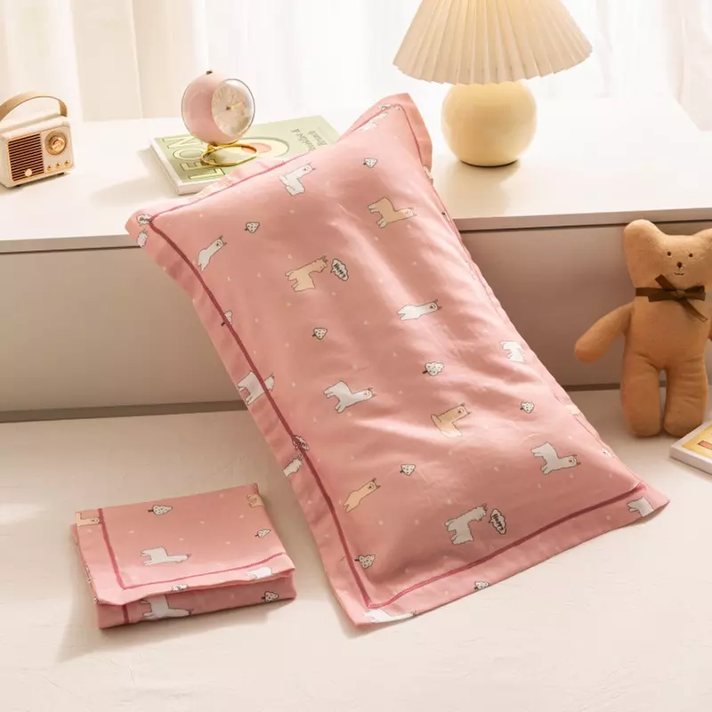 Breathable Pure Cotton Kids Pillowcase Pair
