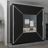 Image 1: Nicole Sliding Wardrobe with Central Mirror