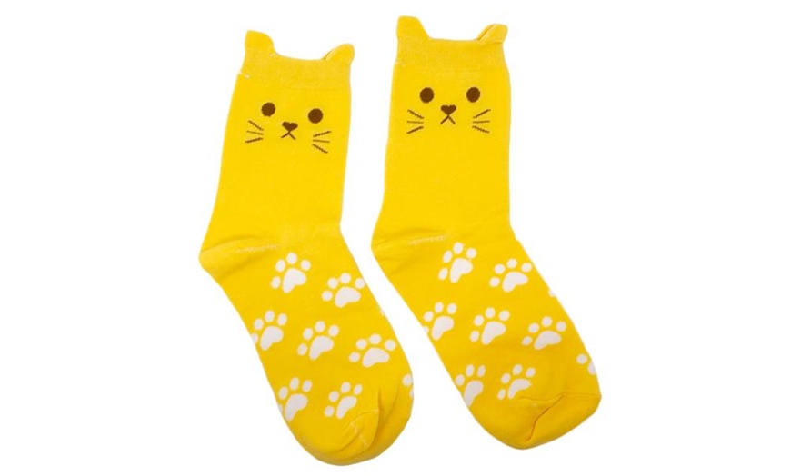 Image 2: Flo Women's Cat Socks