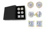 7.00 CTTW 3 Pairs Earrings Set in Gift Box W Crystals From Swarovski