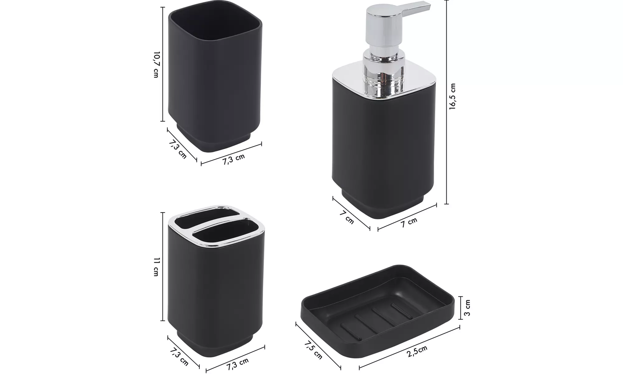 Juego completo de 6 accesorios de baño