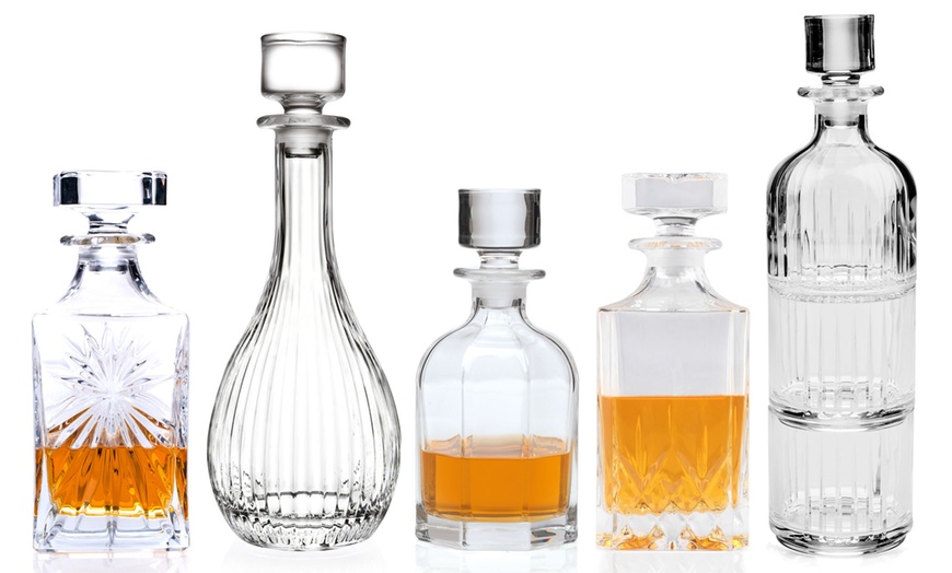 Image 1: RCR Crystal Glassware Decanters