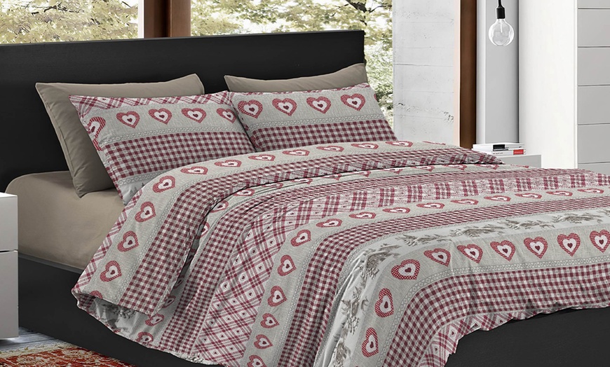 Image 1: Parure de lit microfibre double