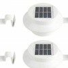 Image 12: Brighten Your Space: 2, 4, or 8 Solar Fence Gutter Lights: White/Black