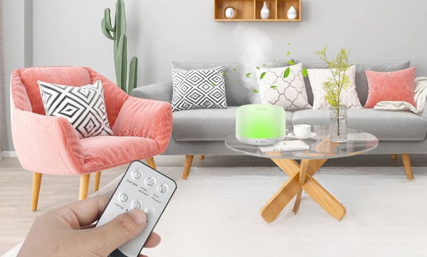 Image 3: Aromatherapie-Diffusor mit LED-Beleuchtung und Fernbedienung
