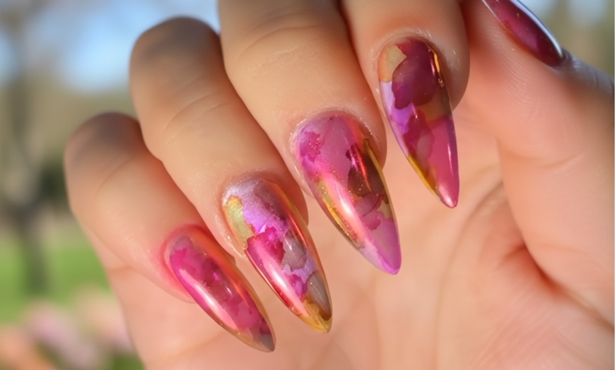 Image 2: Classic Manicure Plus Classic Pedicure W/ Himalayan Salt Soak & More