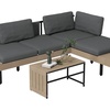 Image 2: Outsunny Three-Piece Garden Furniture Set