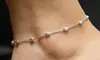 Italian Sterling Silver 10" Station Anklets  