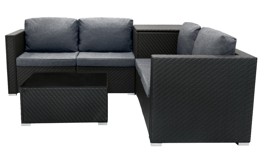 Image 4: Monster Group Six-Piece Rattan-Effect Furniture Set