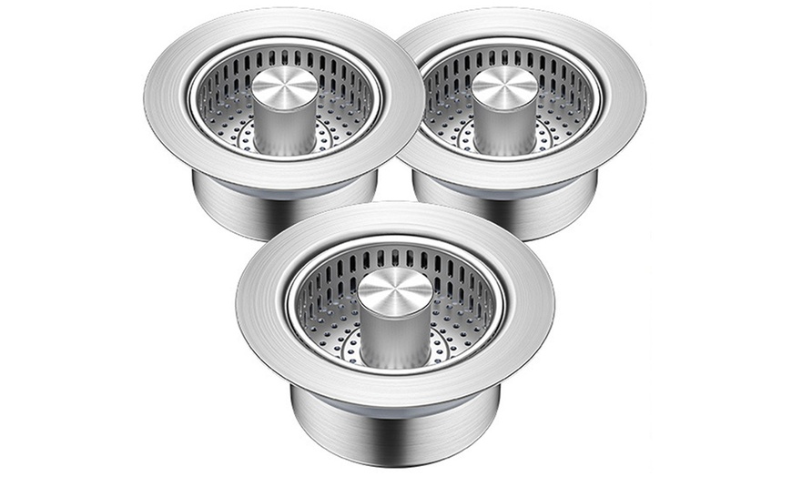 Image 5: 1 o 3 filtri per scarico lavello cucina