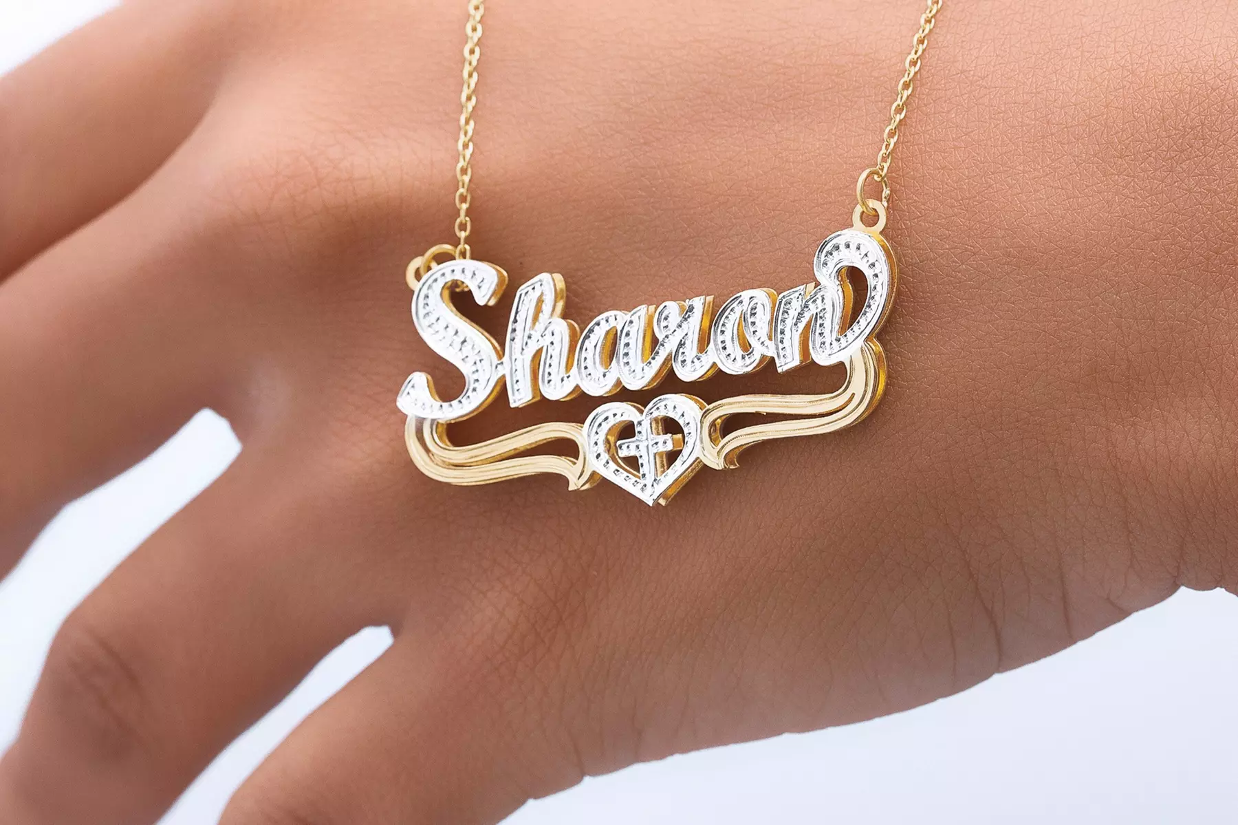 Custom Name Necklace Double Plated Up to 75% Off