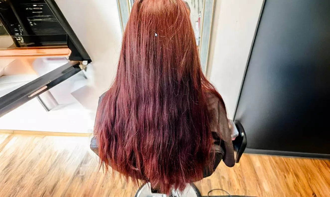 Enhance with Haircut + Conditioning + Highlights +Blowdry