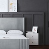 Image 15: Elara Winged Panel Bed in Various Sizes and Colours