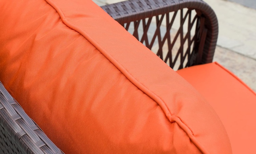 Image 13: Outsunny Woven Bistro Set with 2 Chairs and Table, Choice of Styles