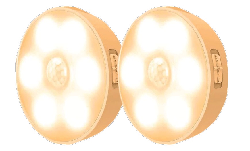 Image 2: Luz nocturna inalámbrica recargable con detección de movimiento