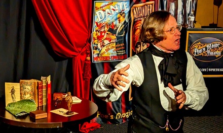 One Ticket - General Admission on Aug 21 at 8:00 PM - Poes Magic Theatre