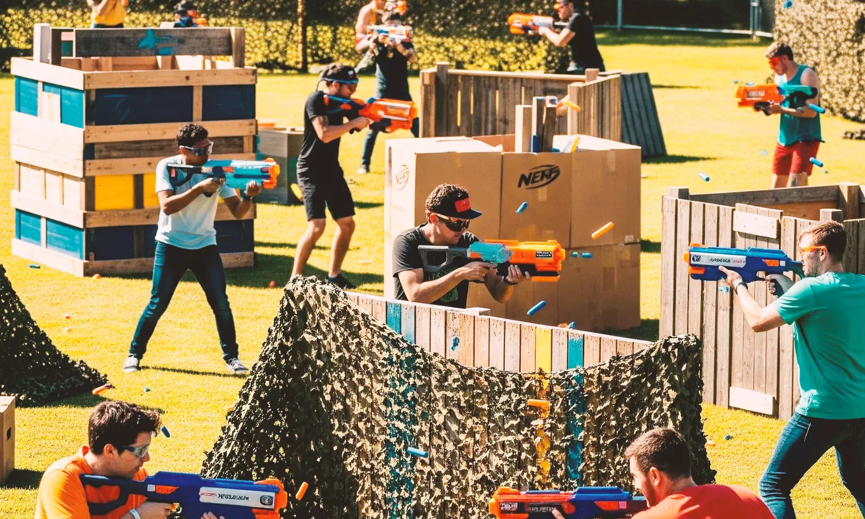 Dive into a Thrilling  5 Hour Thursday Nerf Package for Up to 4 People