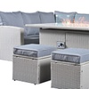 Image 3: Conwy 8-Seat Corner Gas Firepit Rattan Dining Set