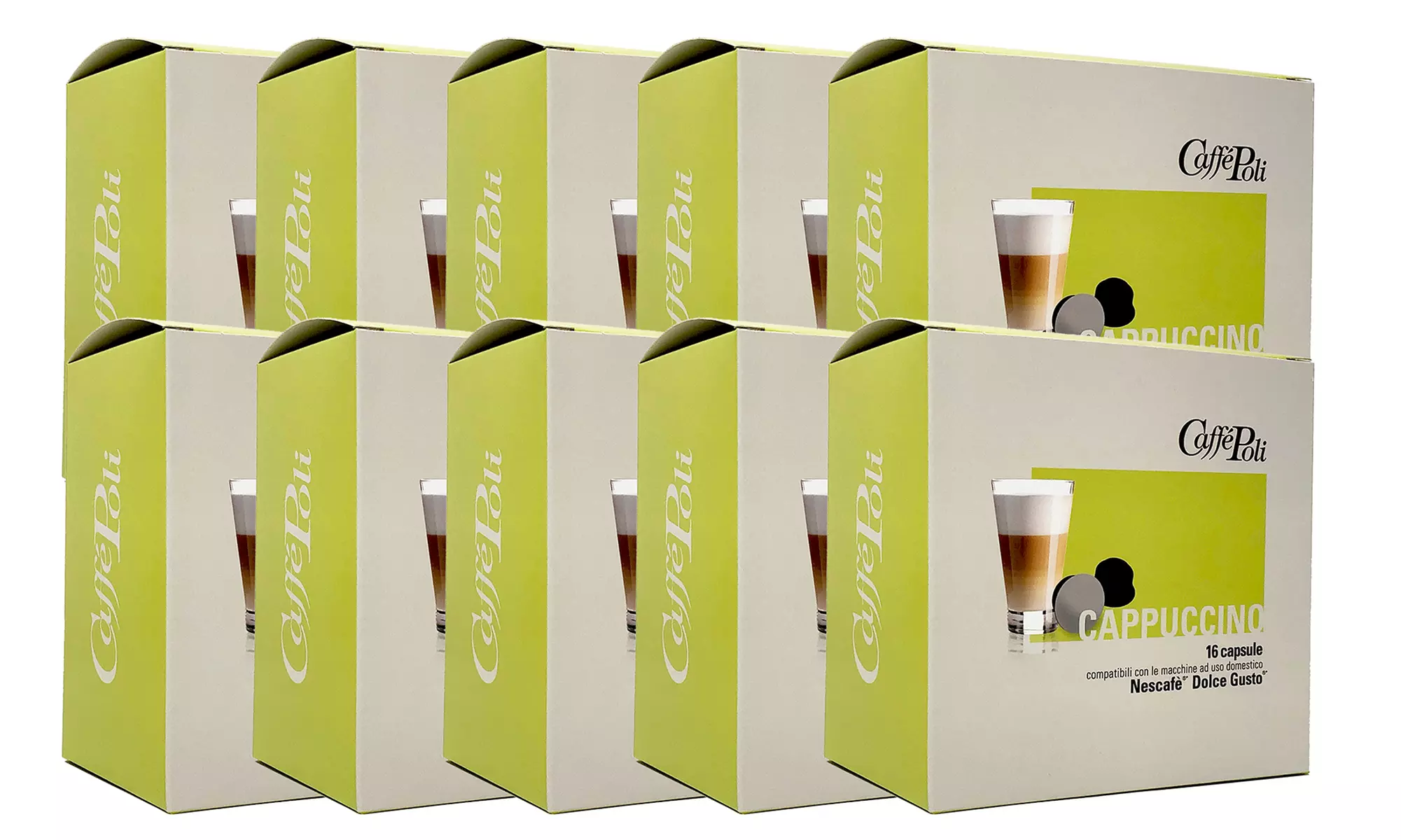 Fino a 256 capsule Caffè Poli compatibili Dolce Gusto