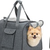 Image 3: PawHut Soft-Sided Cat Carrier Foldable Bag in Spacious Design