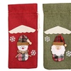 Image 6: 3 Packs Christmas Wine Bottle Bags / Santa Claus Cutlery Set