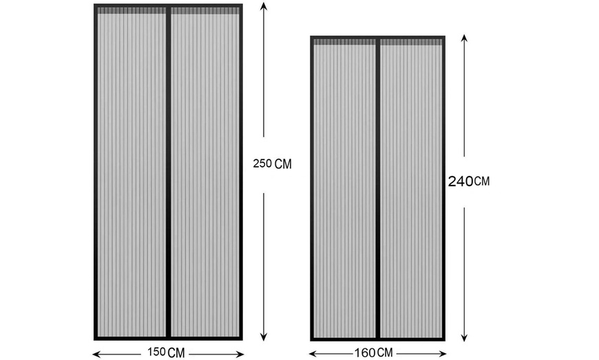 Image 12: Zanzariera magnetica universale con chiusura calamitata al passaggio