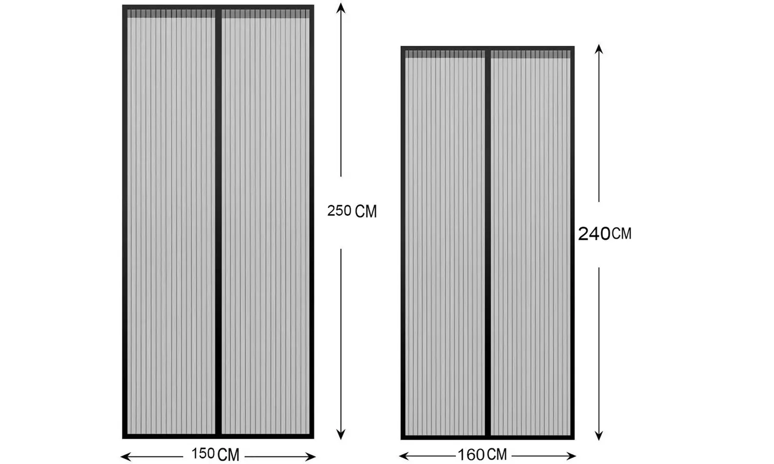 Zanzariera magnetica universale con chiusura calamitata al passaggio