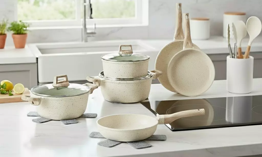 15-teiliges Kochgeschirrset mit Antihaftbeschichtung